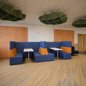 Fifteen 4 Person Office Booths at Yusen Logistics