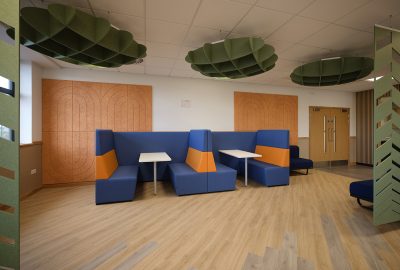 Fifteen 4 Person Office Booths at Yusen Logistics