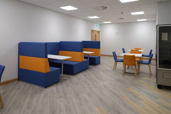 Fifteen 4 Person Dining Booths at Yusen Logistics