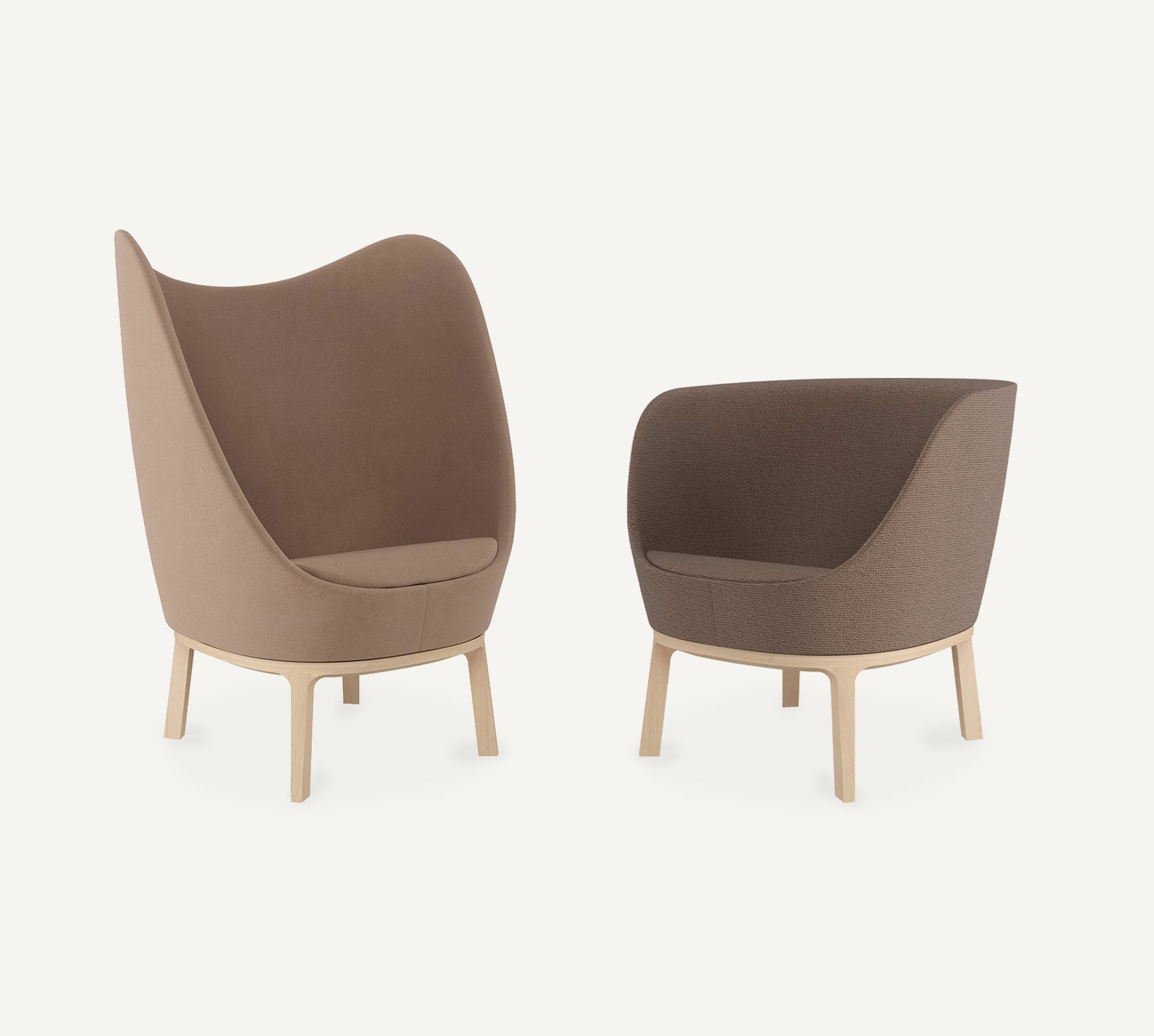 Dixi lounge and tub chairs