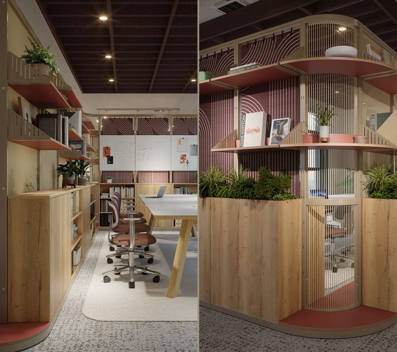 Harp freestanding office partitions