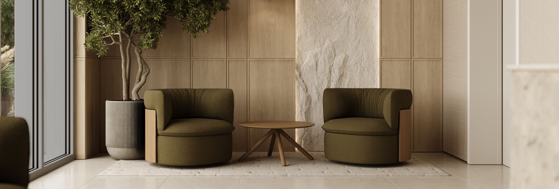 Oko office and reception tub chair