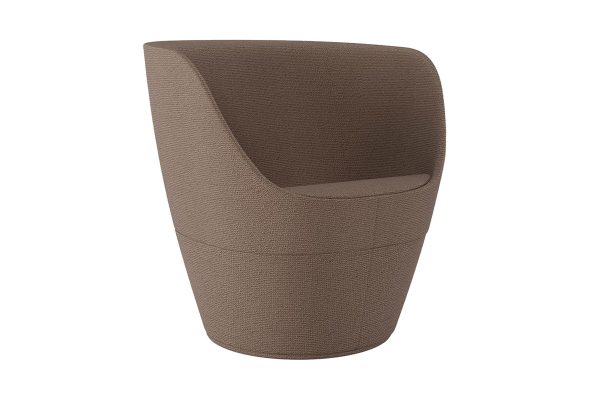 Dixi Low Back Office Tub Chair, Upholstered Base