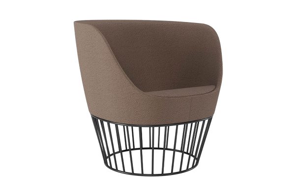 Dixi Low Back Office tub Chair, Wire Base