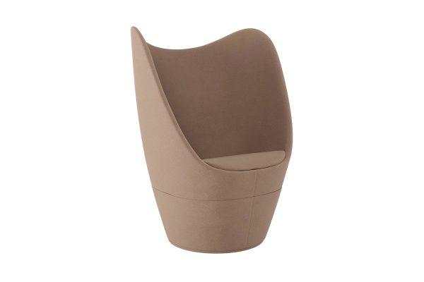 Dixi Wing Back Office Lounge Chair, Upholstered Base