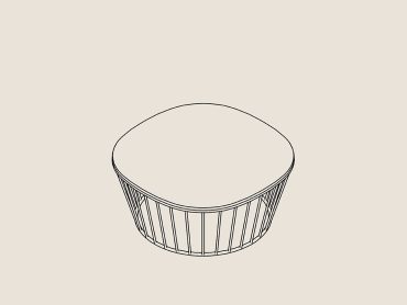 Dixi wire cage office coffee table