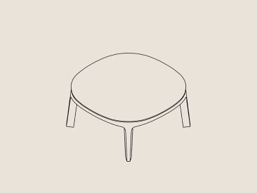 Dixi solid wood office coffee table