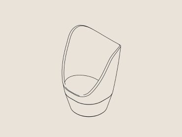 Dixi High Back Office Lounge Chair, Upholstered Base