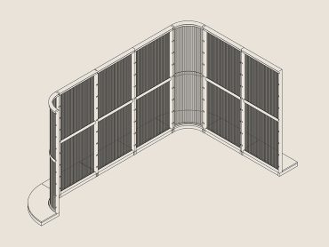 Harp office partitioning
