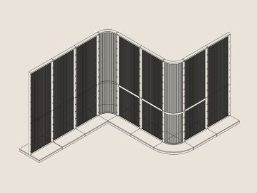 Harp office space divider