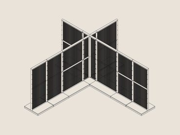 Harp office partitioning