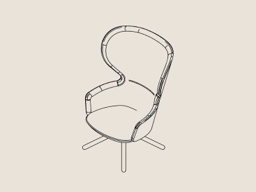 Hygge high back lounge chairs