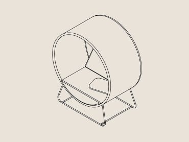 Kuppel solo work booth/ chair