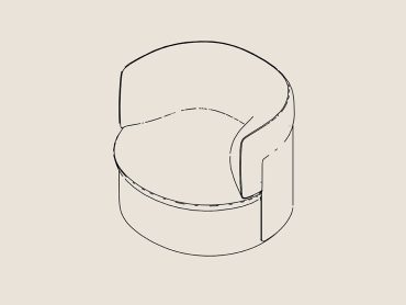 Oko swivel tub chair