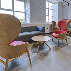 Hygge Lounge Chair, Omni Coffee Table & Tryst Sofa at Swizzels