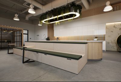 Platforms Straight Office Bleacher Configuration