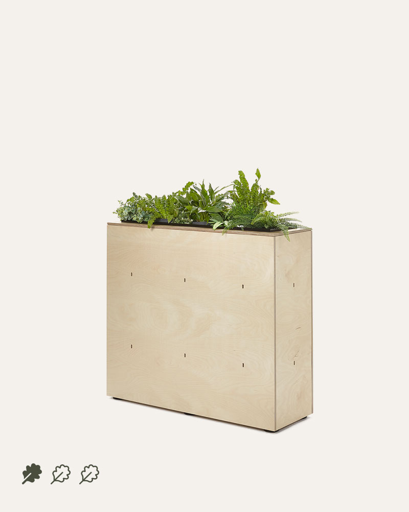 Space dividing office planter