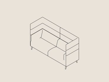 Tryst High Back 3 Seater Sofa