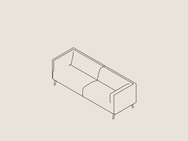 Tryst Low Back 3 Person Sofa