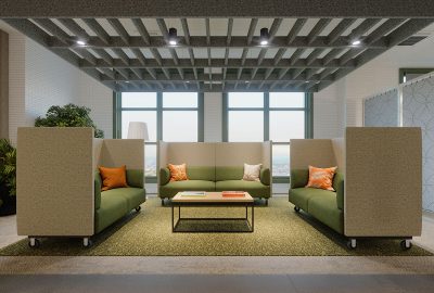 Tryst high back mobile office sofa