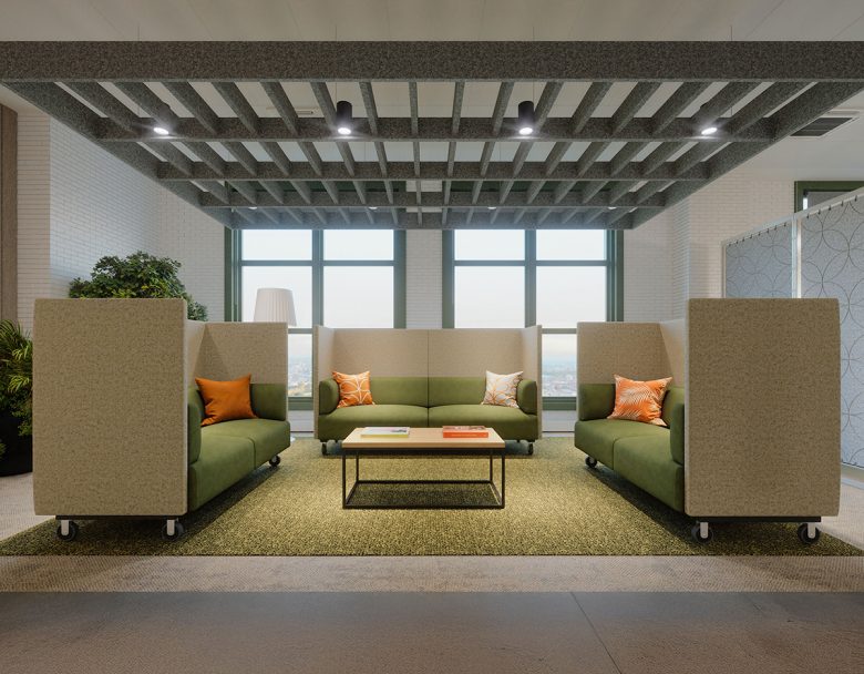 Tryst high back mobile office sofa