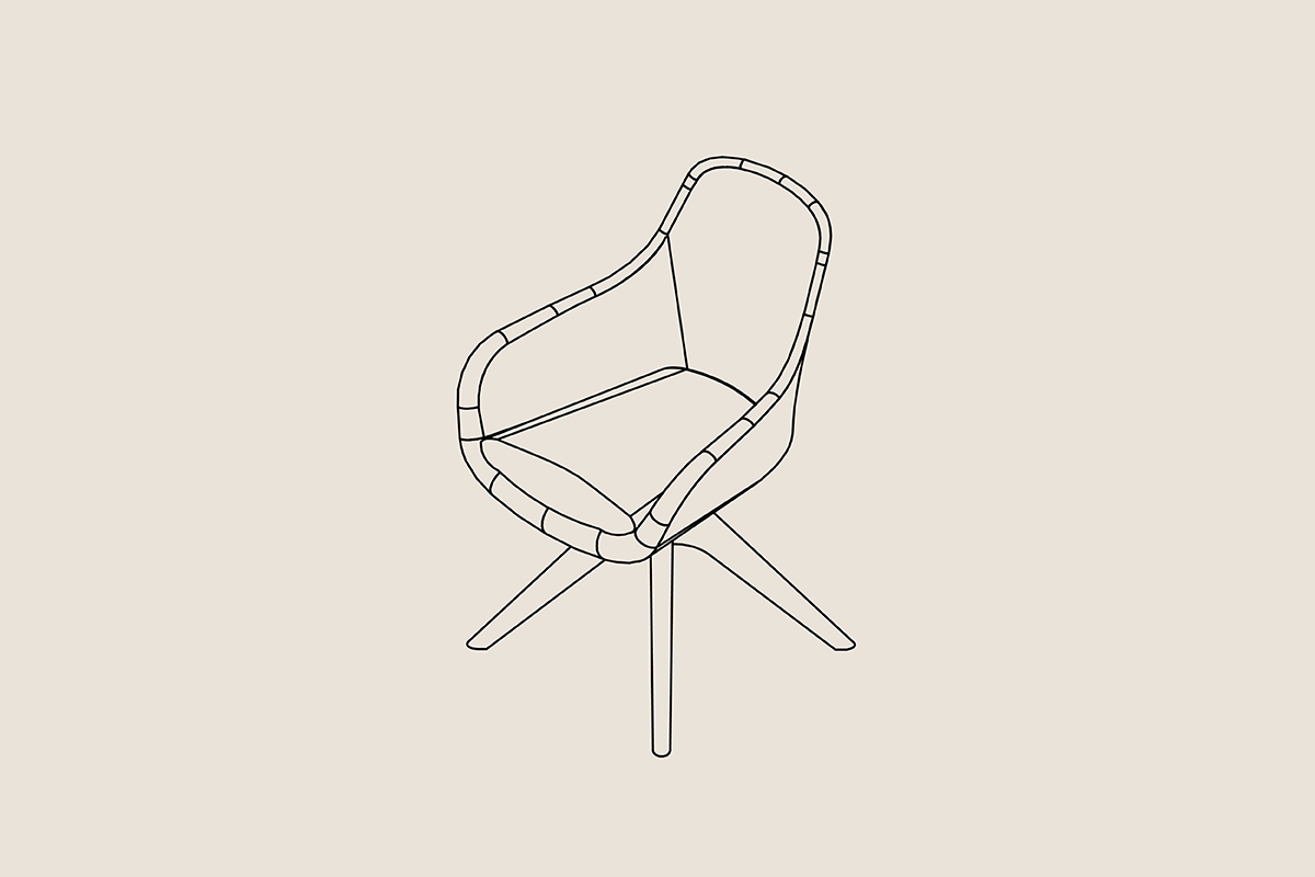 Arden Office Meeting Chair and Collaborative Chair with wood legs