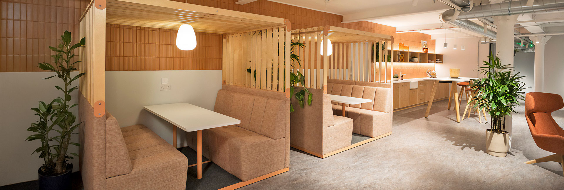 Bodyn office booth and dining booth