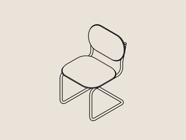 Piper cantilever meeting chair