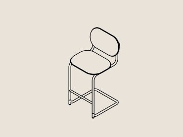 Piper counter high office stool