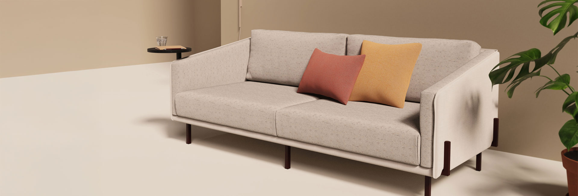 Reece low back office sofa set