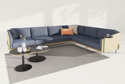 Reece low back office corner sofa