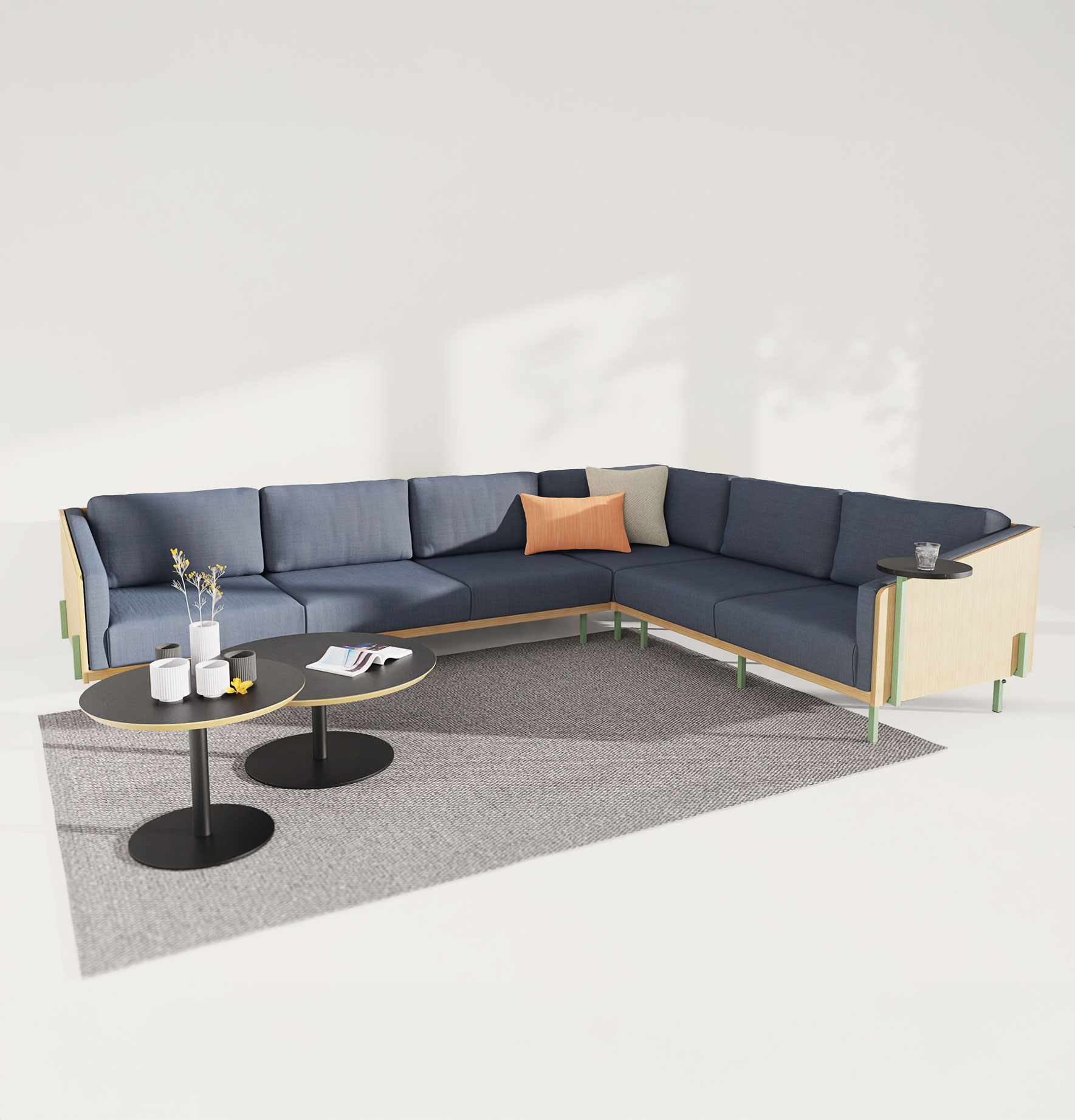 Reece low back office corner sofa