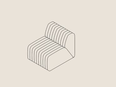 Quinn single modular sofa