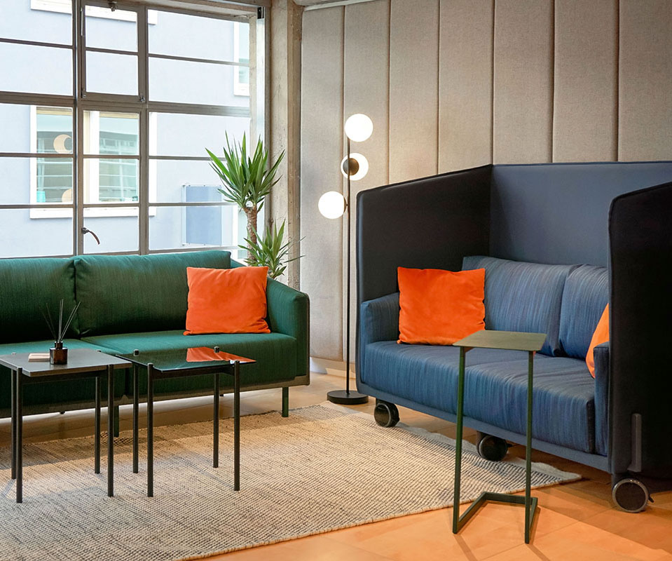 Reece Office Sofa Set with low and high back sofas