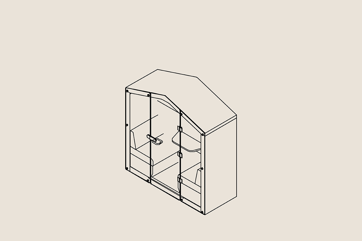 Bea 2 person enclosed meeting pods