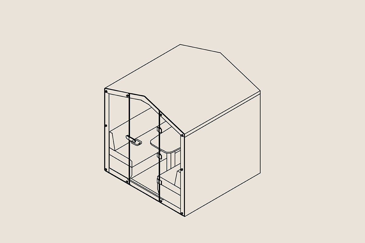 6 person meeting pods