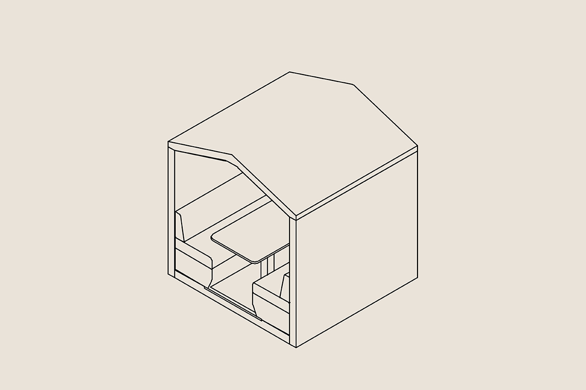 Bea pitched roof office pods