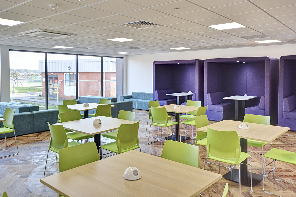 Bob Open 4 Person Dining Pod at Horsforth School