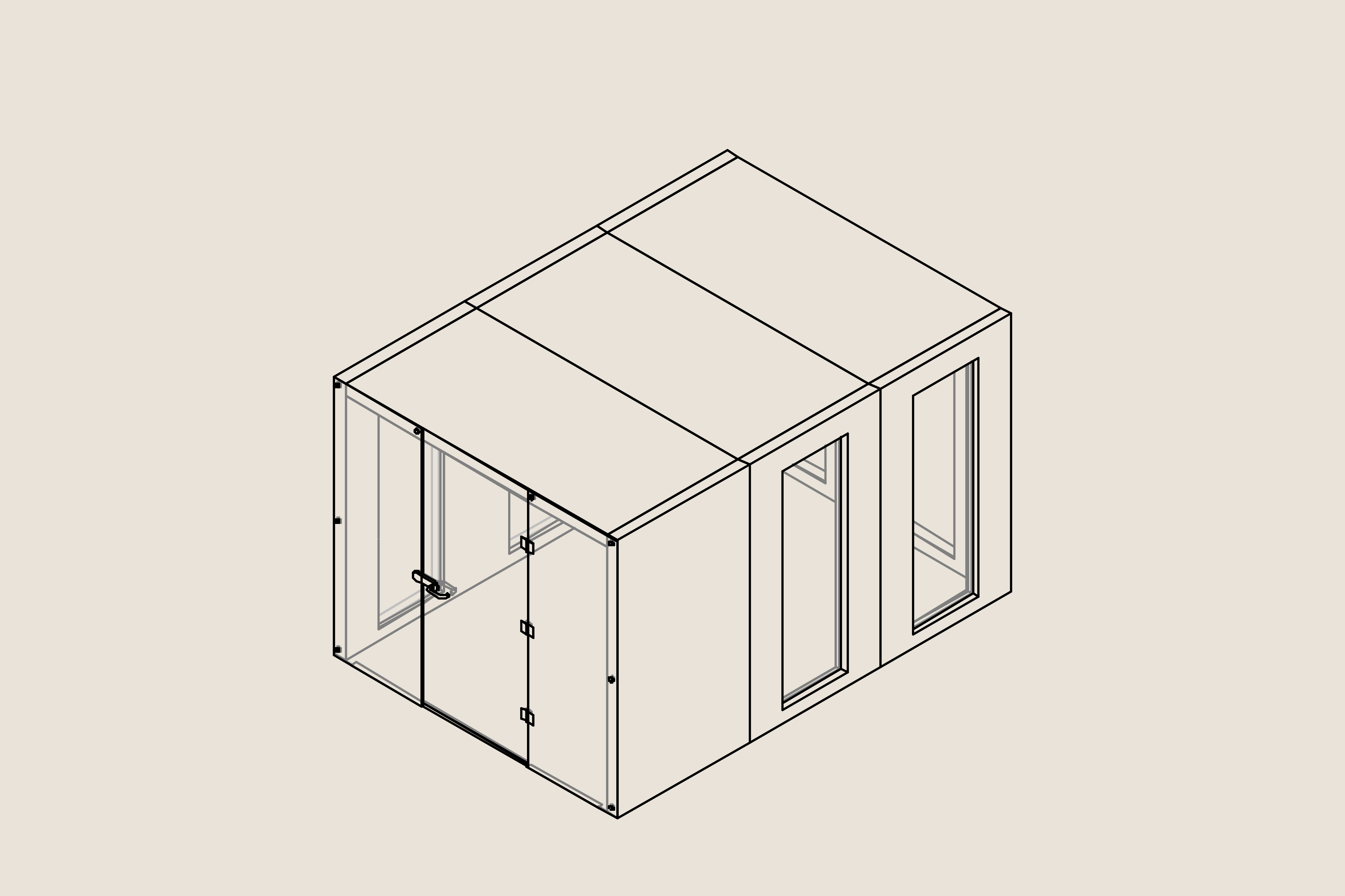 Large scale office pods