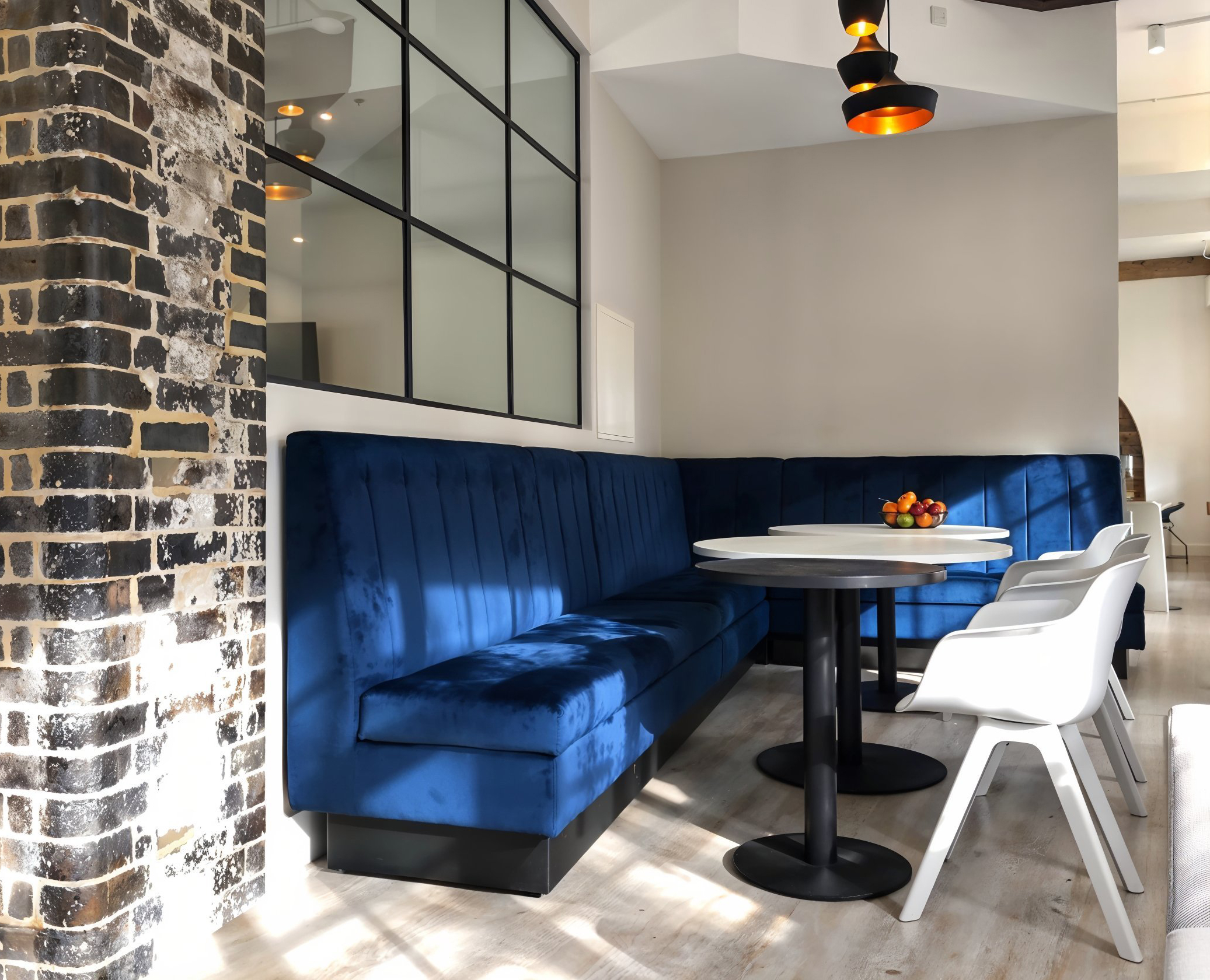 Casper corner banquette seat