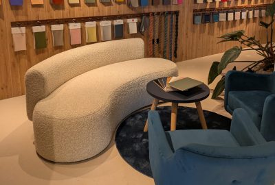 Emme Curved Office Sofa at JDD Showroom