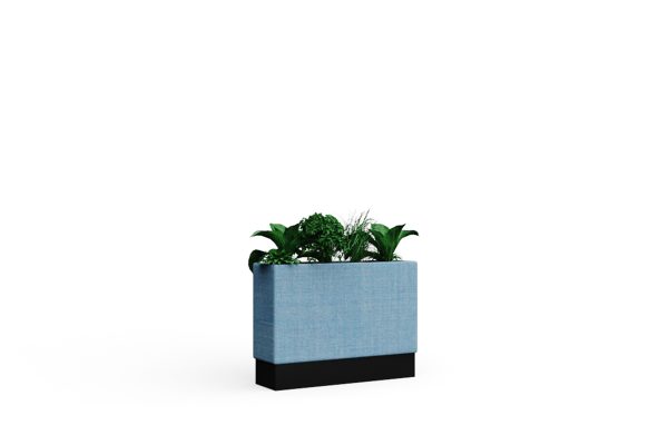 Low dividing office planters