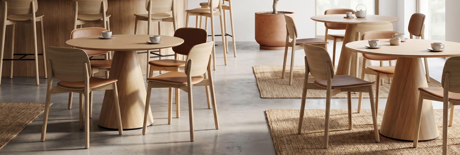 Kitt wood café chair