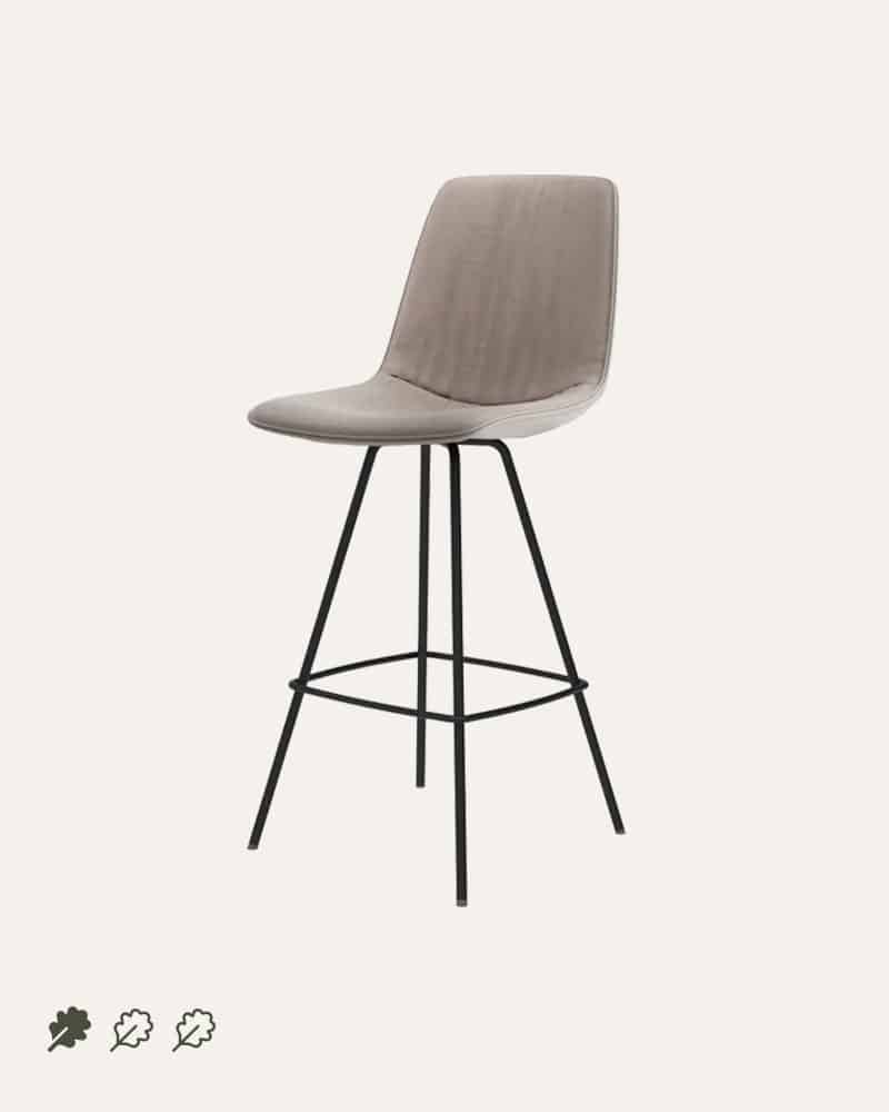Ola office stool with high back
