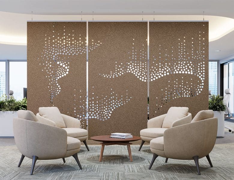 Lull suspended acoustic panels