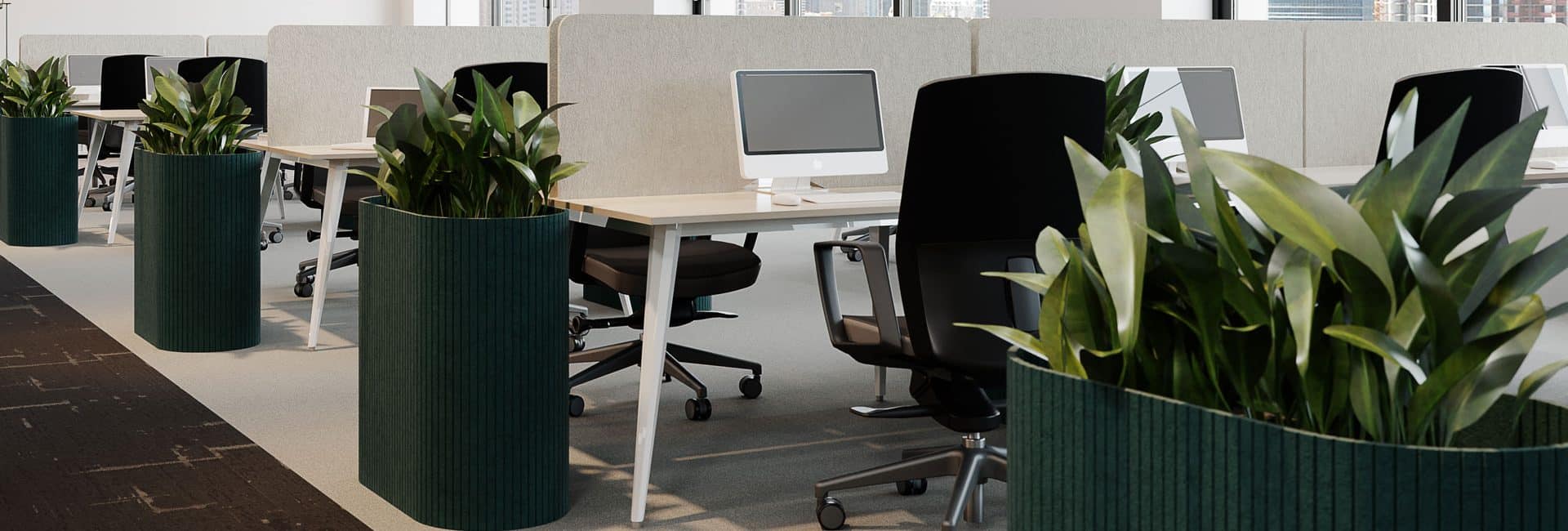 Blom freestanding office planters
