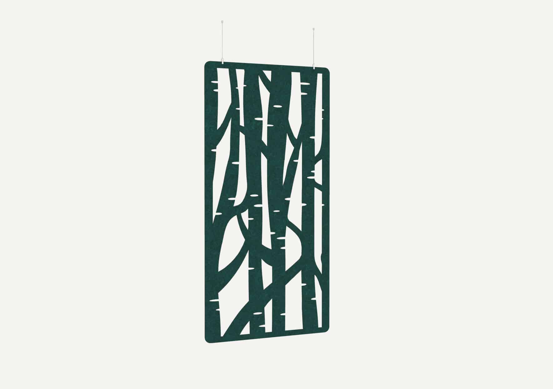 Suspended acoustic workspace dividers